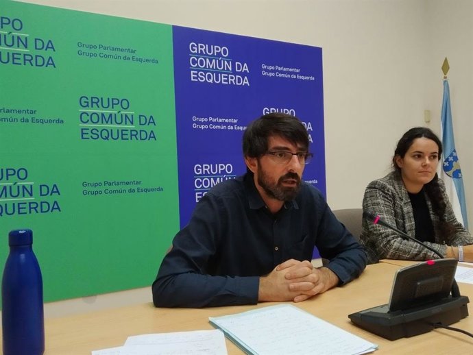 Los diputados de Común da Esquerda Luca Chao y Marcos Cal