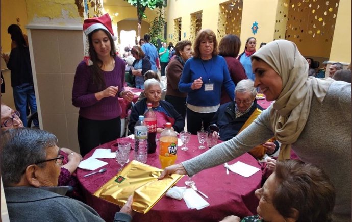 Fátima Mohamed, en la comida de La Gota de Leche