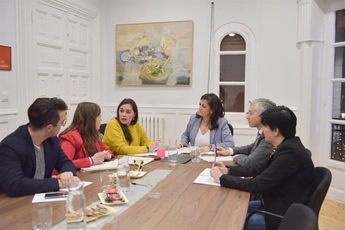Reunión presidenta de La RIoja, Concha Andreu, con la alcaldesa de Calahorra, Elisa Garrido