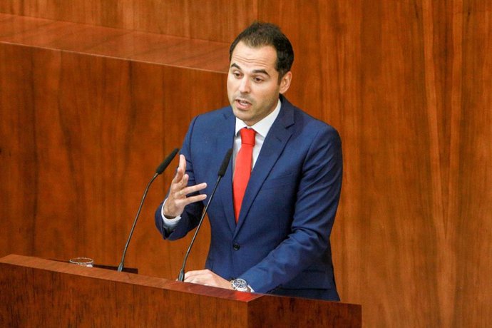 Imagen de recurso del vicepresidente de la Comunidad de Madrid, Ignacio Aguado, durante una interrvención en la Asamblea de Madrid.