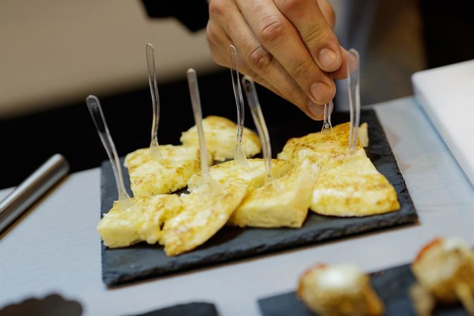 Pincho de tortilla. 