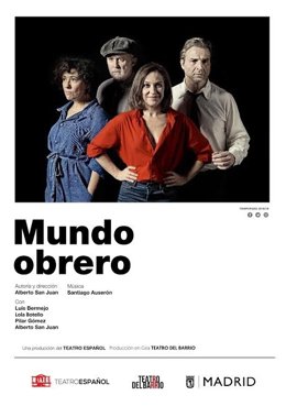 Cartel de la obra de teatro 'Mundo obrero'.