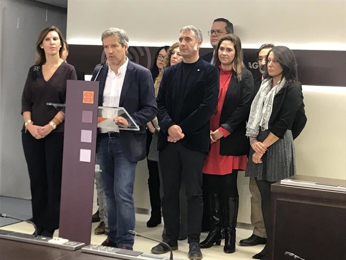 Los diputados de Cs han comparecido ante los medios de comunicación