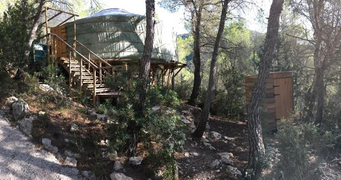 Edificación ejecutada en zona protegida sin licencia urbanística en Ibiza