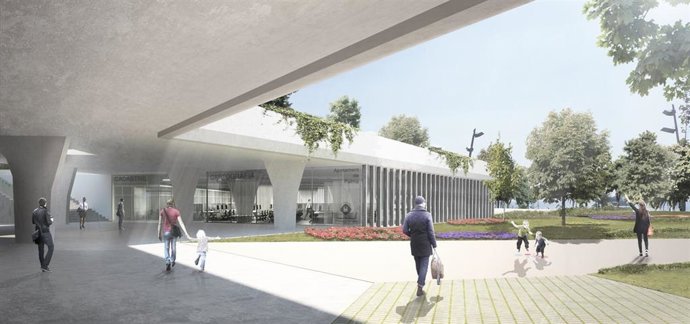 Imagen del interior de la futura sede del IMI
