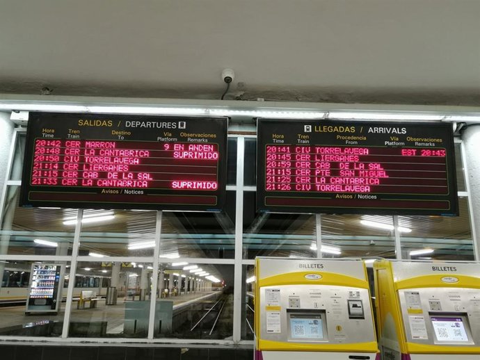 Trenes suprimidos