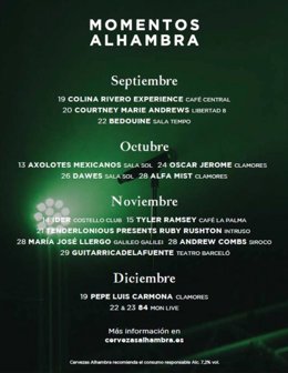 COMUNICADO: El cantaor Pepe Luis Carmona se une al ciclo de Momentos Alhambra 