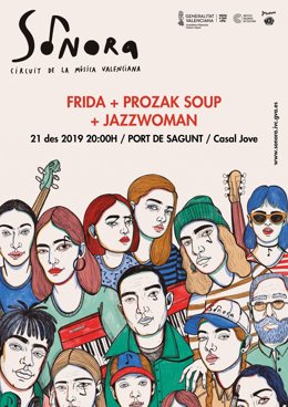 Cartel del Circuito Sonora en Sagunto