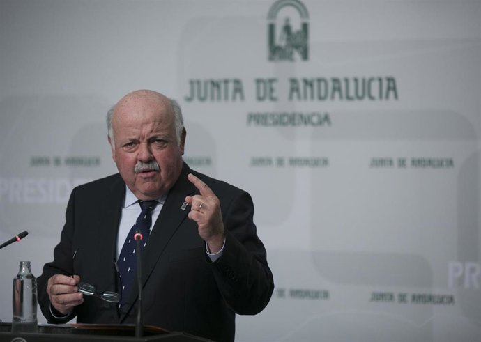 El consejero de Salud y Familias, Jesús Aguirre, en una foto de archivo