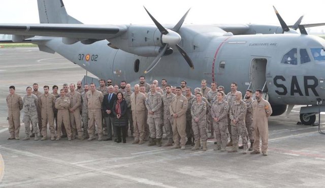 Margarita Robles Visita el contingente español de la “Operación Sophía”, de lucha contra el tráfico de personas en el Mediterráneo.