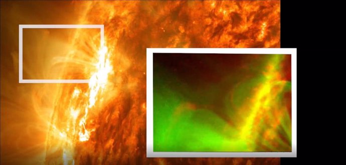 Nueva clase de explosión magnética observada en el Sol