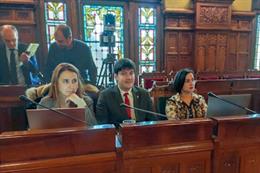 El consejero de Ciencia, Innovación y Universidad, Borja Sánchez, comparece en la Comisión de Hacienda para explicar el proyecto presupuestario de 2020 relativo a su consejería.