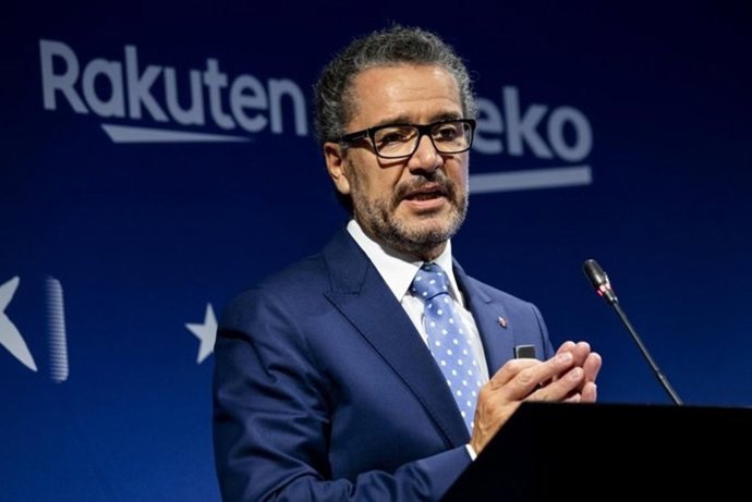 El portavoz del FC Barcelona, Josep Vives, en rueda de prensa