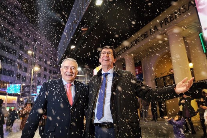 El vicepresidente de la Junta y consejero de Turismo, Juan Marín, presenta en Madrid una campaña para promocionar Andalucía como destino preferente en Navidad.