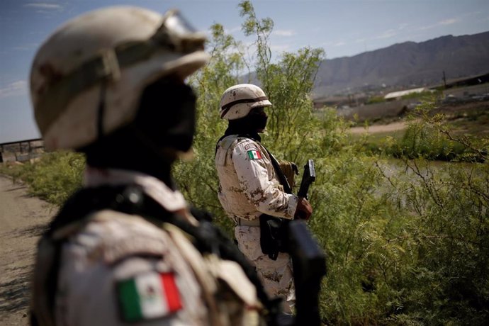 Agentes de la Guardia Nacional de México en Ciudad Juárez
