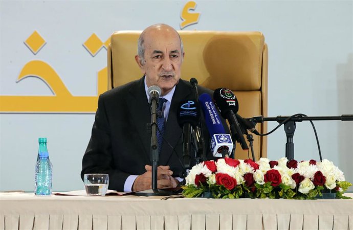 El presidente electo de Argelia, Abdelmayid Tebune