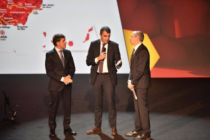 Javier Guillén durante la presentación de La Vuelta España 2018