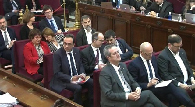 Lo líderes independentistas en el Tribunal Supremo (archivo)
