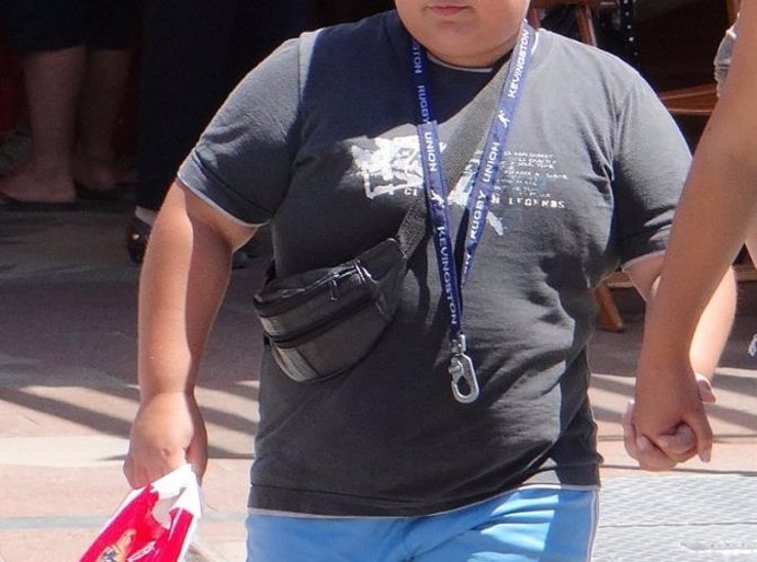 Un niño obeso