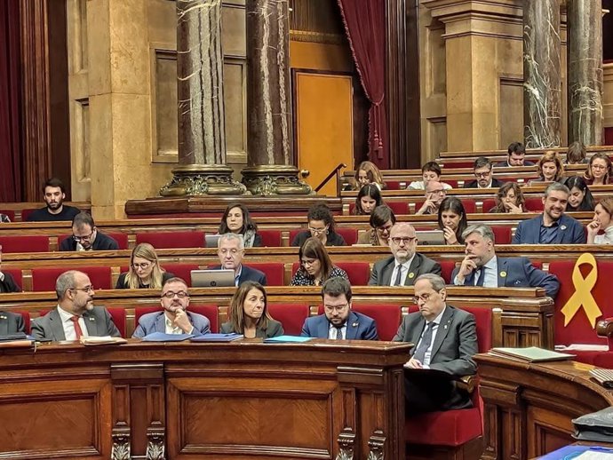 Sesión de control en el Parlament de Catalunya del 18 de diciembre de 2019