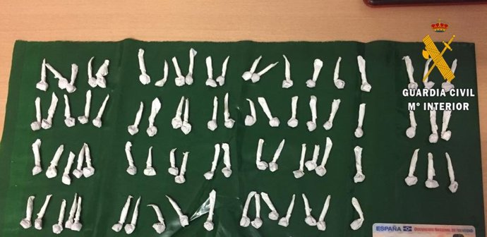 Droga intervenida en la operación Cerro Negra.