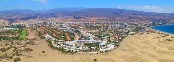 Panorámica de Playa del Inglés (Gran Canaria)