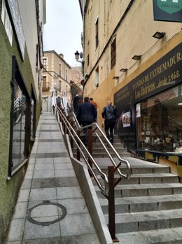 Calle Alzapiernas de Cáceres