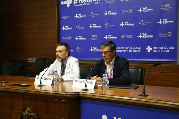 Joan Genesc y Joan X. Comella durante rueda de prensa