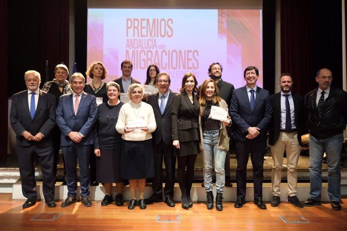 Entrega de la XV edición de los Premios Andalucía de Migraciones