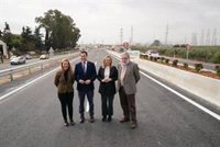 Moreno inaugura la duplicación de la A-392 entre Alcalá y Dos Hermanas y destaca su "desbloqueo" por la Junta