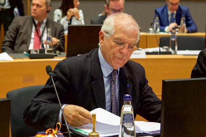 HANDOUT - 09 December 2019, Belgium, Brussels: Josep Borrell, High Representative of the European Union for Foreign Affairs and Security Policy, attends a meeting of the EU Foreign Ministers at the Europa Building. Photo: Christos Dogas/EU Council/dpa - 