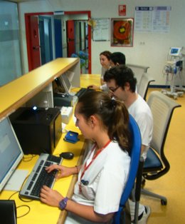 Control de enfermería del Hospital Comarcal de Inca.