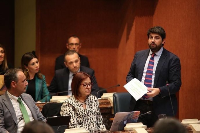 Agua.- López Miras llama a la "unidad" ante futuras "afrentas" del Gobierno naci