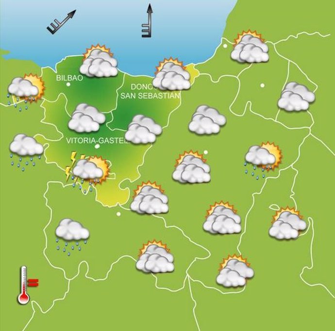 Previsiones meteorológicas para el 19 de diciembre.