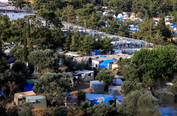 El campo de refugiados de Vathy, en la isla de Samos, Grecia