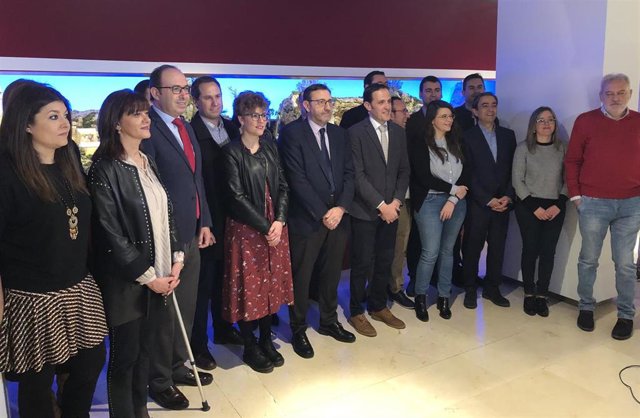 Recepción navideña con Conrado Íscar y el resto de la Corporación provincial.