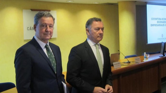 Juan Carlos Lanceta y José Ángel Corres (Cámara de Comercio de Bilbao)