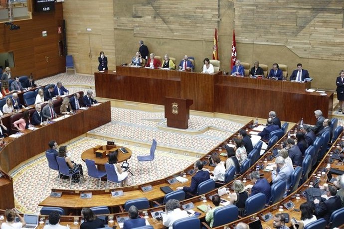 Imagen de recurso de un Pleno de la Asamblea de Madrid