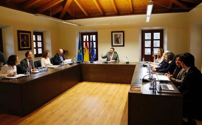 Consejo de Gobierno del Principado de Asturias, celebrado en Candamo.