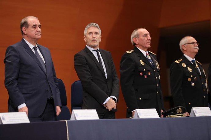 Grande-Marlaska en un acto de la Policía Nacional.