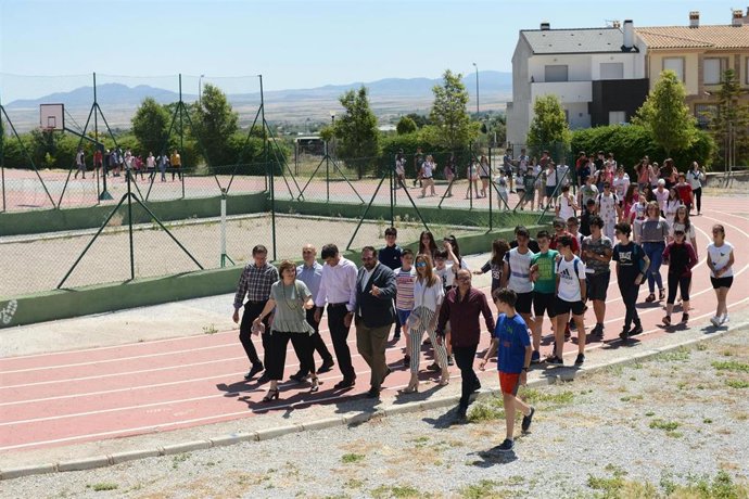Imagen del alumnado de un instituto de Enseñanza Secundaria.