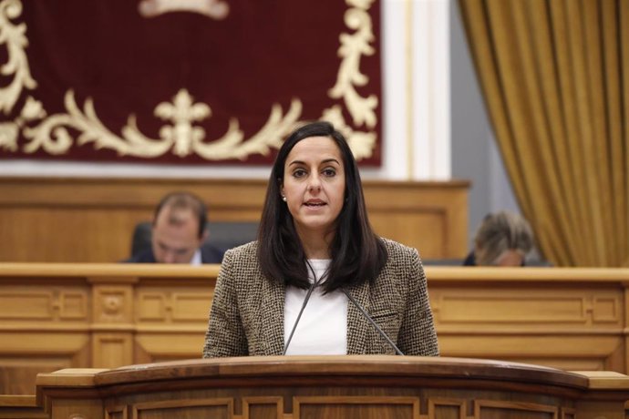 La diputada del PP María Roldán en las Cortes.