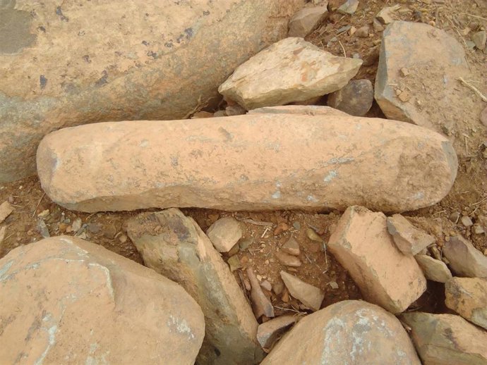 Menhires de un yacimiento de Ayamonte (Huelva).