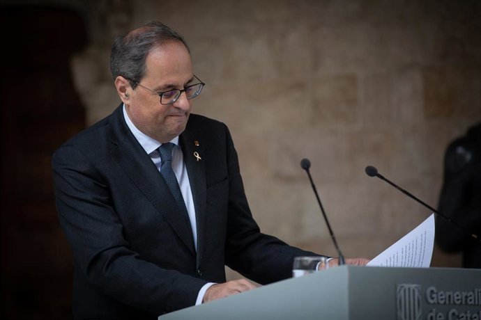 El presidente catalán, Quim Torra (archivo)