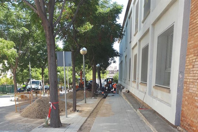 Obras de Endesa en Lleida