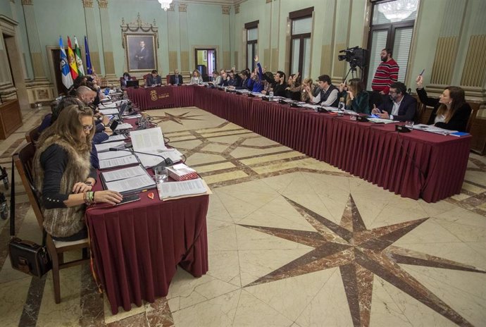 Pleno del Ayuntamiento de Huelva este jueves.