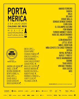 Avance del cartel del Festival PortAmérica