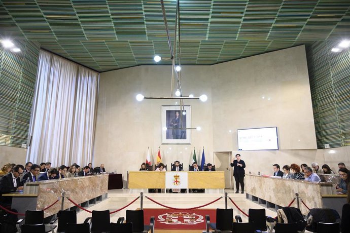 Sesión extraordinaria de la corporación local de Almería