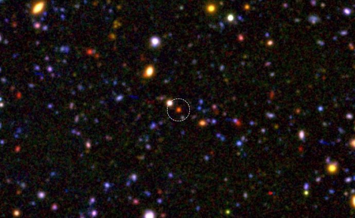 Una galaxia agonizante a 12.000 millones de años luz