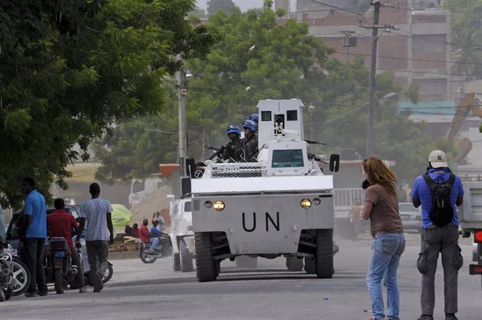 Los 'cascos azules' de la ONU en Haití.